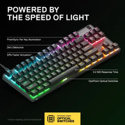 SteelSeries 64847 Apex 9 TKL Mechanical Gaming Keyboard - Tenkeyless - RGB - USB-C - Mac/PC