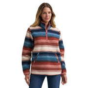 Wrangler Women's Sherpa Zip Pullover, Plush Warm Layering Sweatshirt, Gray, 1/4 Zip Mock Neck, Angled Pockets, 112382522-XL