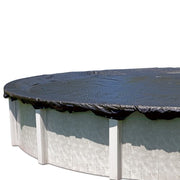 GLI Pool Products 30 ft Round Above Ground Mesh Winter Pool Cover, UV Resistant, 450030RDESM3BX
