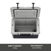 RTIC 504.0587928 Ultra-Light 32 Quart Hard Cooler Insulated Portable Ice Chest Dark Grey And Cool Grey