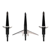 Swhacker 2-Blade Mechanical Archery Broadheads, 150 Grain Heavyweight, 3.0 in Cut, Pack of 3, Black SWH00243