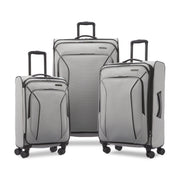 American Tourister 144196-1508 X-Lite 3-Piece Luggage Set with Spinner Wheels, Light Grey