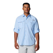 Columbia Men's PFG Bahama II Long Sleeve Shirt, UPF 30 Sun Protection, Quick-Dry Nylon, Relaxed Fit, Sail, Large, 101162