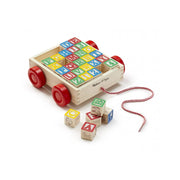 Melissa & Doug 1169 Classic ABC Wooden Block Cart Educational Toy
