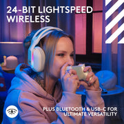 Logitech G Astro A20 X Wireless Gaming Headset, Two-System PLAYSYNC Audio, White