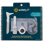 Safety 1st Essential Sick-Day Screening Kit, Ear Otoscope, Light Up Tongue Depressor, 5-Second Read Rectal Thermometer, BoogEase Nasal Aspirator