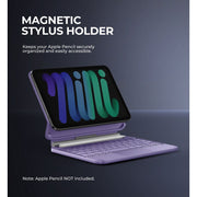 Dexnor Keyboard Case for iPad Mini 7th Generation 2024 and Mini 6th Generation 2021, Magnetic Floating Cantilever Stand, Multi-Touch Trackpad, Backlit Rechargeable Keyboard, Purple, 3000818