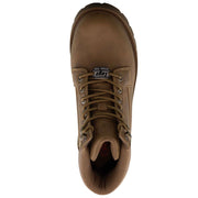 Lugz Work Women's Steel Toe Work Boots, Slip-Resistant Synthetic Nubuck, Brown, Ankle-High, Lace-Up, Size 11