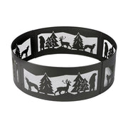 Bond Sequoia Outdoor Fire Ring, 36 in Diameter, Steel Construction, Powder-Coated Black Finish, 81529278