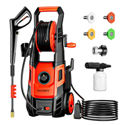 DAIMOT Pressure Washer 3500 PSI, Max 2.4 GPM with Foam Cannon & 4 Nozzle Tips, Electric Power Washer for Cars, Fences, Driveways, Home, Patios - Powerful Power Washers Electric Powered