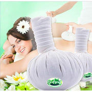 Bedront Thai Natural Herbal Compress Massage Balls, White Cloth, Pack of 2, 100g Each