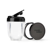 Magic Bullet Essential Blender, High-Torque 250-Watt Motor, Stainless Steel Cross Blade, All Black, Includes To-Go Lid and Storage Lids