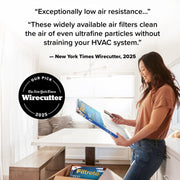 Filtrete HVAC Furnace Air Filter, 16x20x1, MPR 1900, MERV 13 Premium Allergen Bacteria and Virus, 6-Pack