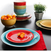 Gibson Overseas Inc. 82979.12R Festival 12-Piece Ceramic Dinnerware Set