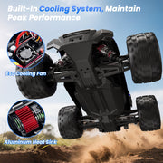 AUOSHI 1217 1:14 Upgraded RC Car, Metal Drivetrain, 60MPH Brushless Motor, Blue, 1217