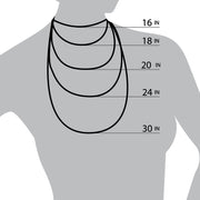 Brilliance Fine Jewelry Round St. Christopher Medal Pendant Necklace, 24