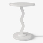 Mainstays Kids Wood Wavy Nightstand Side Table, Brilliant White, Rubberwood, 15.75 in x 15.75 in x 19.69 in, MS6503975471KI