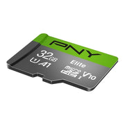 PNY P-SDU32GV11100ELGC-GE 32GB Elite Class 10 U1 V10 microSDHC Trail Camera Flash Memory Card