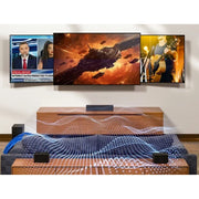 Ultimea Poseidon D50 5.1 Virtual Surround Sound Bar System, 320W, Adjustable Surround and Bass, Bluetooth, Black