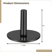 Whoaoh Plastic Duck Holders, 40 Pcs Black Resin Plastic Dashboard Display Stands with Strong Adhesive Base, Universal Car Interior Decoration