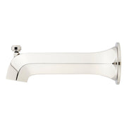 Signature Hardware Elita 7in Integrated Diverter Tub Spout, Brushed Nickel, Metal Construction, Wall Mount, 955089