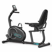 MERACH Recumbent Exercise Bike, Smart Bluetooth, 8-Level Magnetic Resistance, LCD Monitor, Heart Rate Handle, Comfortable Stationary Bike for Seniors and Adults
