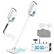 Haoyunduo 6-in-1 Detachable Handheld Steam Mop Cleaner with 2 Microfiber Pads for Hard Floor, Carpet