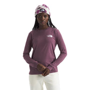 The North Face Brand Proud Logo Graphic Long-Sleeve T-Shirt for Ladies - Midnight Mauve - S
