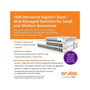 HPE Networking Instant On 1930 8-Port Gigabit 2-Port SFP Smart-Managed Layer 2+ Network Switch, Black
