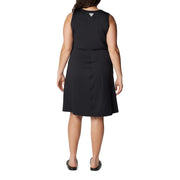 Columbia Freezer Tank Dress Women's Athletic Sleeveless, Black, Small, Omni-Shade UPF 50, Omni-Freeze Cooling, Moisture-Wicking, 203536
