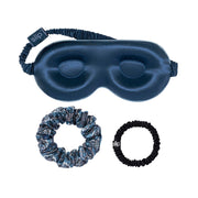Slip Mayfair Sleepover Set, 3-Piece Silk Beauty Set with Contoured Sleep Mask, Large and Skinny Silk Scrunchies, 22 Momme Mulberry Silk