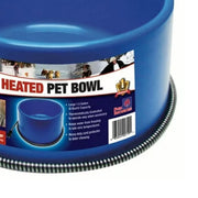 Farm Innovators Heated Pet Water Bowl, 60 Watt, Advanced Thermostatic Control, Blue, 1.5 Gallon Capacity, Large Dogs and Cats, P-60B