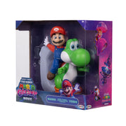Jakks Pacific Super Mario Galaxy Movie Mario Riding Yoshi 8 Inch Action Figure, Multicolor, Interactive Flying Pose 432814