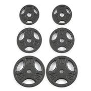 Athletic Works SP35S 35LB Cast Iron Weight Plate Set with 2 Each of 2.5, 5 and 10LB, Fits Standard Bar