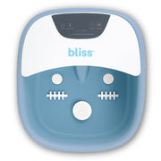 Bliss Massaging Foot Bath with Digital Display, Infrared Heat, Bubble Function, Portable, Blue
