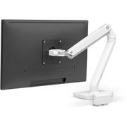 Ergotron MXV Single Monitor Arm, VESA Desk Mount, Fits Monitors Up to 34 Inches, Supports 7 to 20 lb, Low Profile Clamp, White, 45-625-216