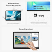 Samsung Galaxy Tab S10 FE+ Plus, 13.1-Inch IPS LCD Display, 128GB Storage, Exynos 1580 Processor, 8GB RAM, S Pen, Dual Speakers, IP68 Water-Resistant, SM-X620