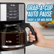 Newell Brands 2182808 Mr. Coffee 12 Cup Speed Brew Coffee Maker with Decaf Function