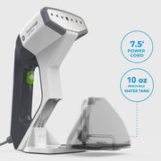 Steamfast Virtuoso Handheld Garment Steamer, 1000W, 10oz Removable Tank, Automatic Shut-Off, 30-Second Heat-Up, White, SF1-1003-43