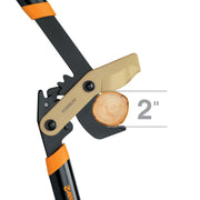 Fiskars PowerGear2 Titanium Tree Trimming Lopper, 32 in, 2 in Cut Capacity, Black, 1077514