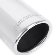 Flowmaster Exhaust Tip, 3.00 in Rolled Angle Polished Stainless Steel, Fits 2.50 in Tubing, Clamp On, 12 in, 15361