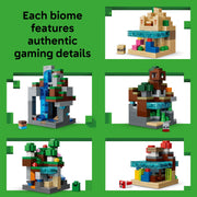 LEGO Minecraft Mini Biomes Building Toy, 797 Pieces, 5 Removable Biomes, 5 Microfigures, Multicolor, 6585531