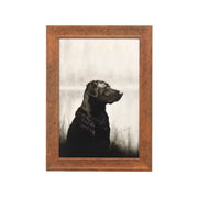 Open Road Brands 90240752 Johnson Black Lab Framed Canvas Wall Art, Durable MDF and Canvas, 22 in H x 16 in W