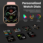 Xinwld Smart Watch for Men Women, 1.95 in Touchscreen Fitness Tracker with 110+ Sport Modes, Heart Rate Sleep Monitor, Pedometer, IP68 Waterproof, Bluetooth 5.3, Black, T80