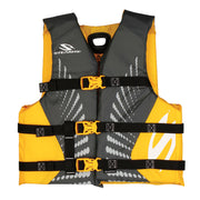 Stearns 2217691 Infinity Series Youth Life Jacket Antimicrobial Fabric Gray Yellow 50-90 lb