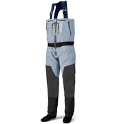Drryfsh Men's Front Zip Chest High Waterproof Fly Fishing Waders, Breathable Nylon Neoprene, Adjustable Suspenders, Reinforced Knees, Multiple Pockets