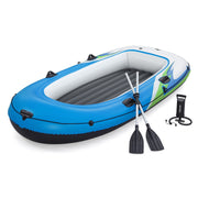 Ozark Trail 4-Person Inflatable Raft Recreational Set Teal 9 ft 10 in x 50 in 61157E