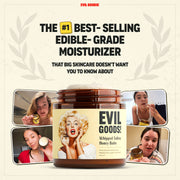 Evil Goods Whipped Tallow and Manuka Honey Balm, Sandalwood Scent, Natural Face Moisturizer Body Lotion Lip Balm, 6.45 oz