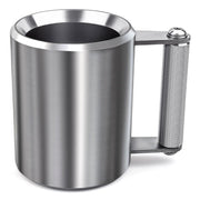 Auckpure Heavy Mug Fitness Dumbbell, 22 LB Stainless Steel, 360ML Capacity, Anti-Slip Handle, Welding-Free Design, WEM-BXGYLBZ10KG