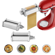 Gvode 1703 Pasta Attachment for KitchenAid Stand Mixer Stainless Steel Pasta Maker Attachments 3-Piece